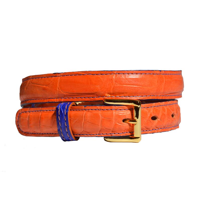 Orange Alligator_and_Blue_Alligator_Belt_Florida
