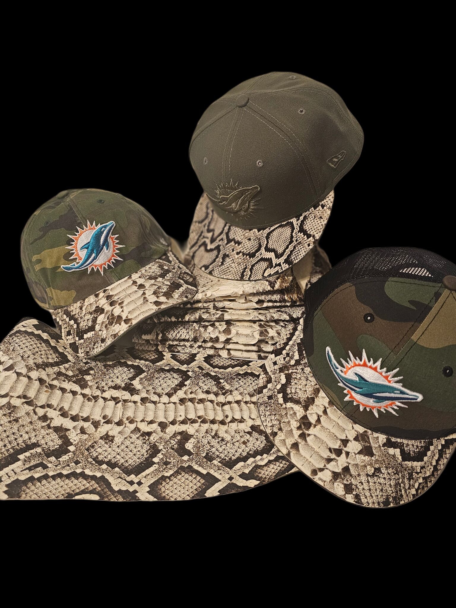 New Era Python Embellished 9FIFTY SNAPBACK Miami Camo 33056 - Image 7