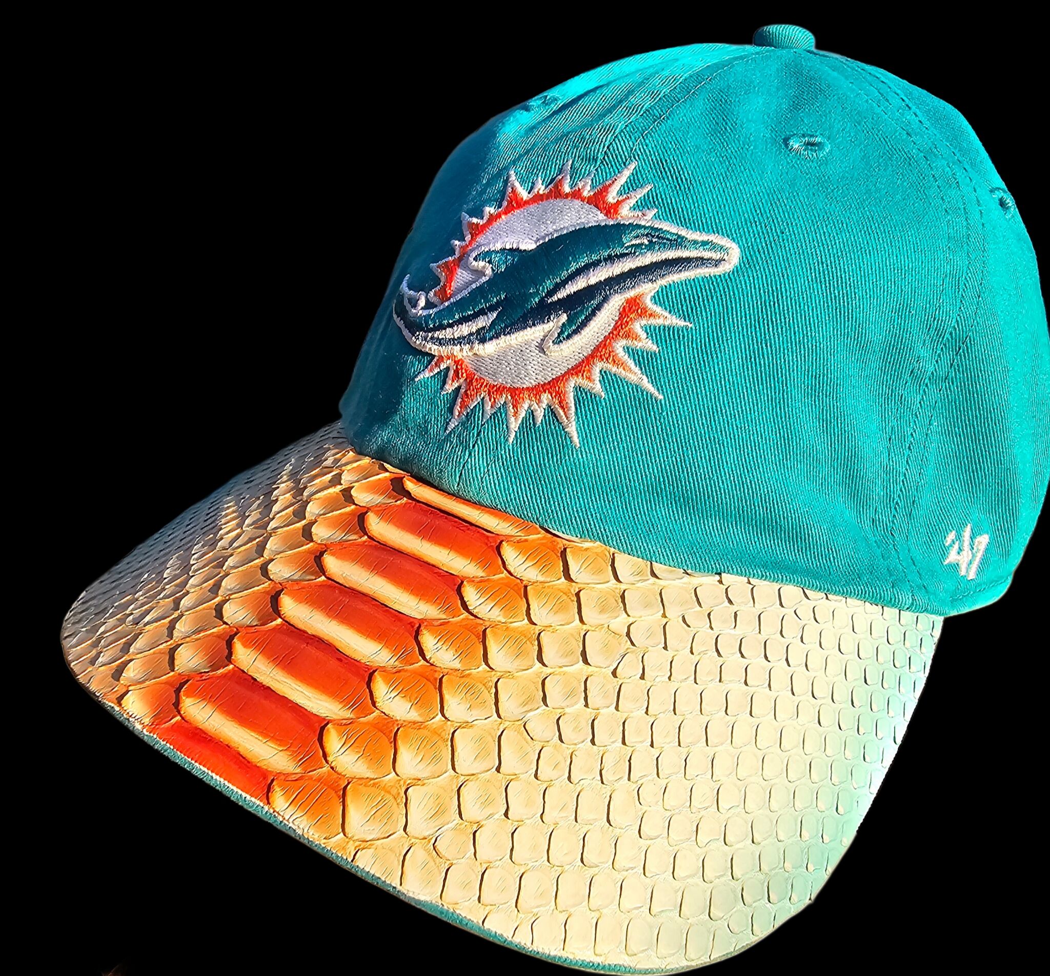 '47 Python CLEAN UP ADJUSTABLE Cap / Aqua - Image 7