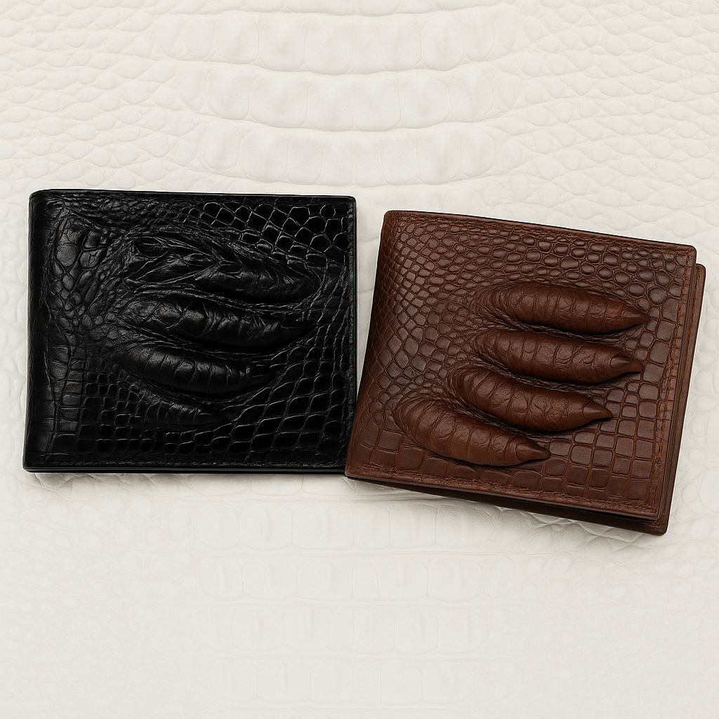 Custom Bifold Crocodile Leather Wallet for Men