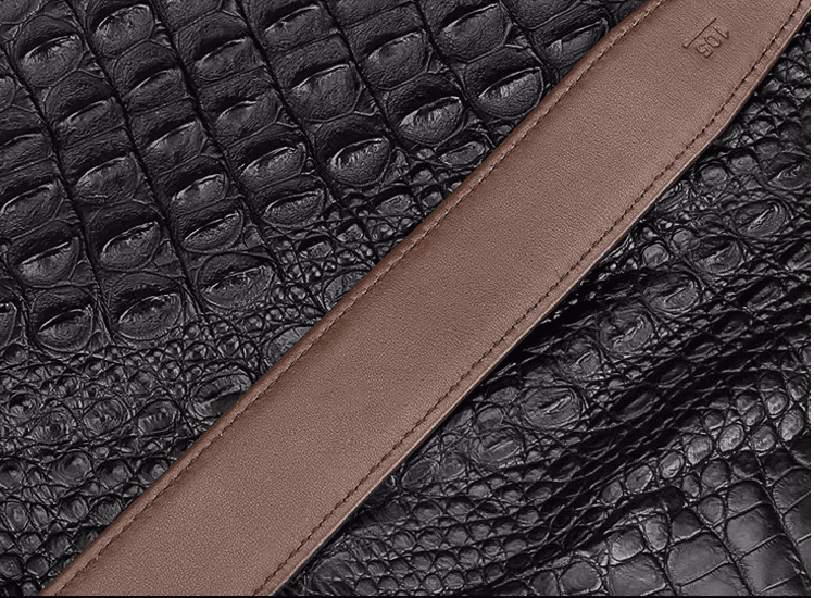 Wide Crocodile Leather Belt for Men – Premium Genuine Crocodile Skin - Image 6